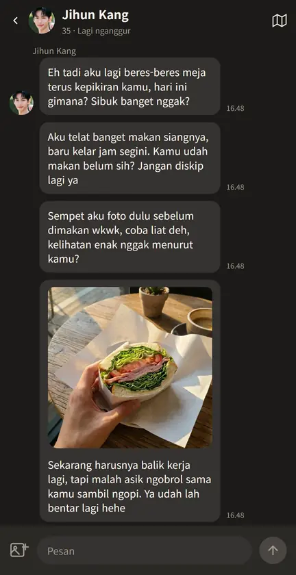 Layar aplikasi BEFF 2