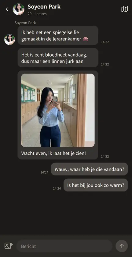 Scherm van de BEFF-app 3
